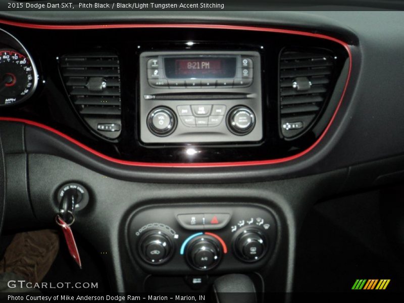 Pitch Black / Black/Light Tungsten Accent Stitching 2015 Dodge Dart SXT