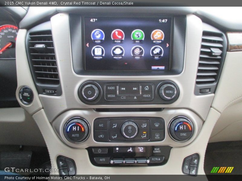 Crystal Red Tintcoat / Denali Cocoa/Shale 2015 GMC Yukon Denali 4WD