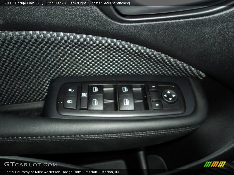 Pitch Black / Black/Light Tungsten Accent Stitching 2015 Dodge Dart SXT