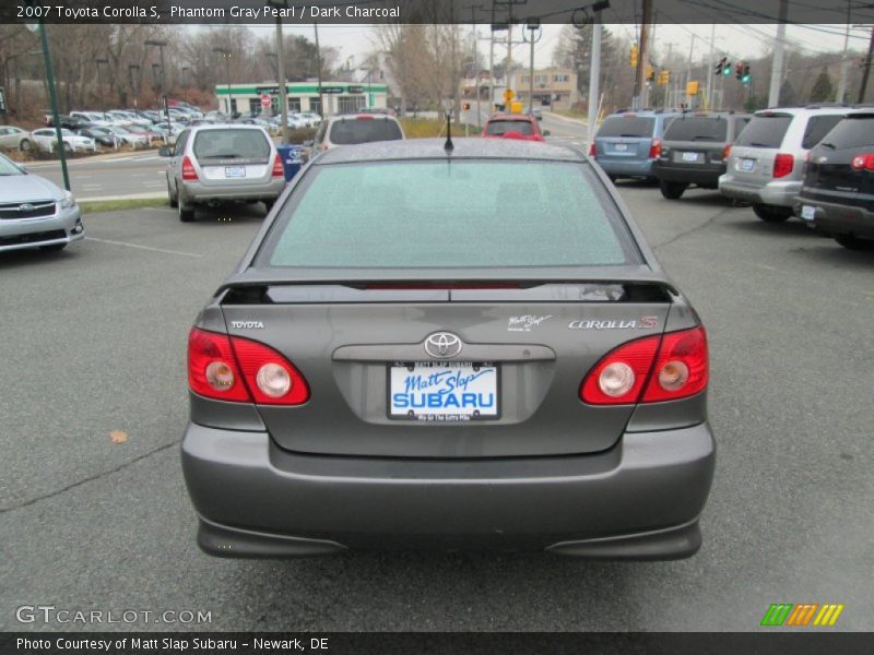 Phantom Gray Pearl / Dark Charcoal 2007 Toyota Corolla S