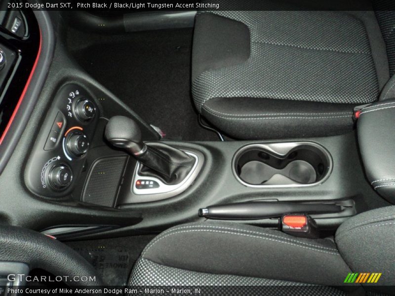 Pitch Black / Black/Light Tungsten Accent Stitching 2015 Dodge Dart SXT