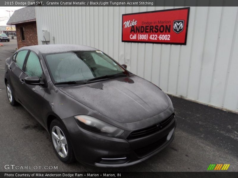 Granite Crystal Metallic / Black/Light Tungsten Accent Stitching 2015 Dodge Dart SXT