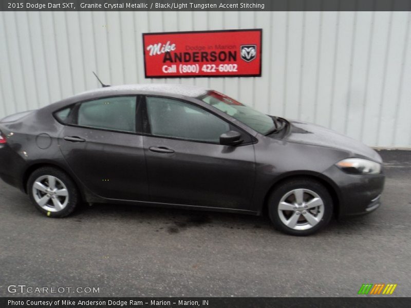 Granite Crystal Metallic / Black/Light Tungsten Accent Stitching 2015 Dodge Dart SXT