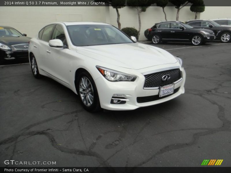 Moonlight White / Graphite 2014 Infiniti Q 50 3.7 Premium