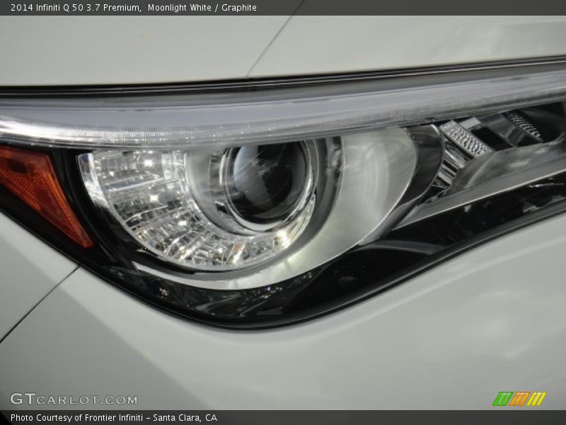 Moonlight White / Graphite 2014 Infiniti Q 50 3.7 Premium