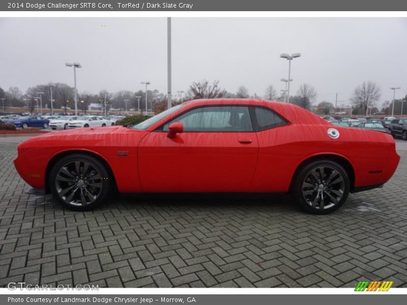 TorRed / Dark Slate Gray 2014 Dodge Challenger SRT8 Core