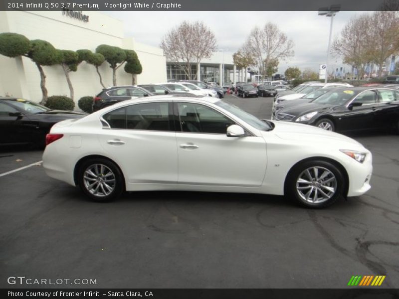 Moonlight White / Graphite 2014 Infiniti Q 50 3.7 Premium