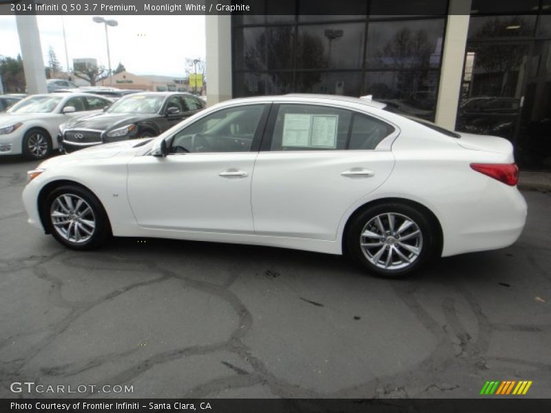 Moonlight White / Graphite 2014 Infiniti Q 50 3.7 Premium