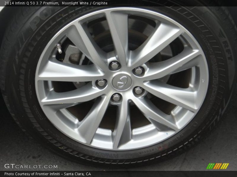 Moonlight White / Graphite 2014 Infiniti Q 50 3.7 Premium