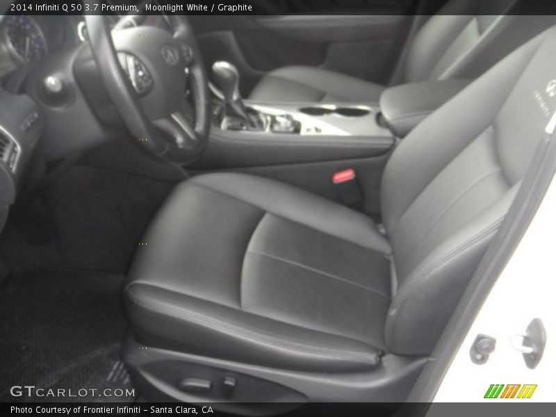 Moonlight White / Graphite 2014 Infiniti Q 50 3.7 Premium