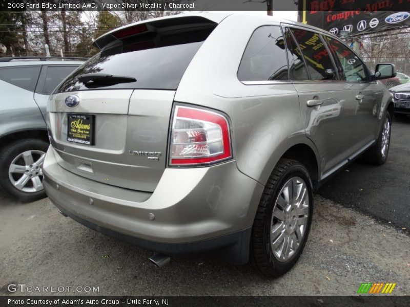 Vapor Silver Metallic / Charcoal 2008 Ford Edge Limited AWD