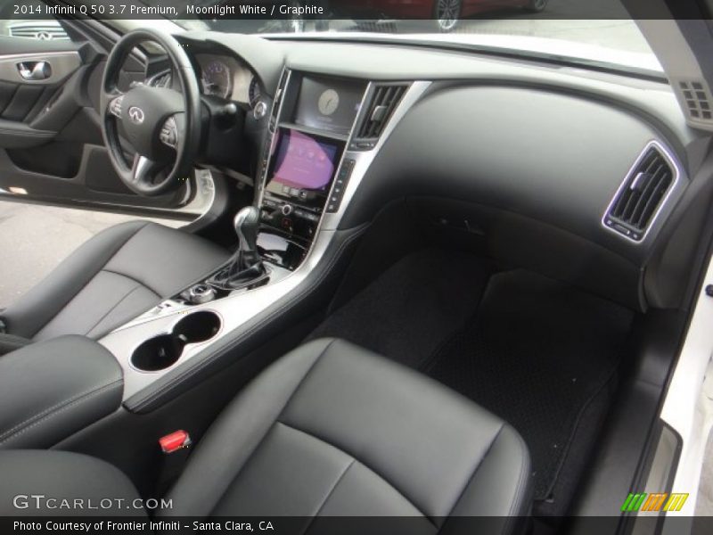 Moonlight White / Graphite 2014 Infiniti Q 50 3.7 Premium