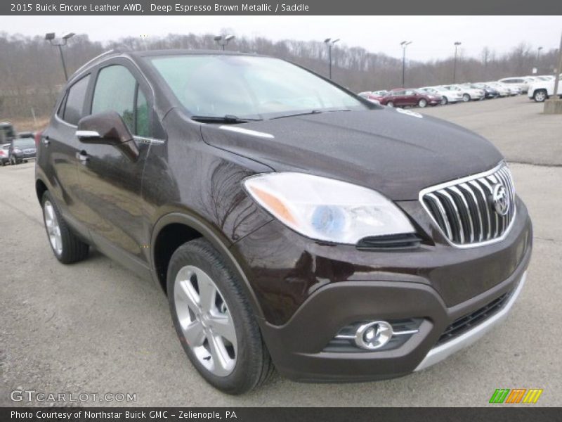 Deep Espresso Brown Metallic / Saddle 2015 Buick Encore Leather AWD