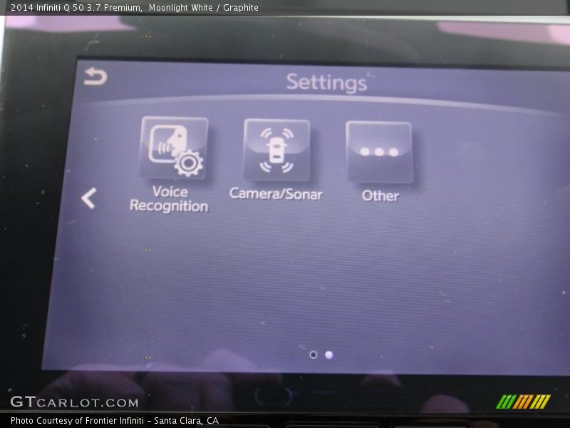 Moonlight White / Graphite 2014 Infiniti Q 50 3.7 Premium