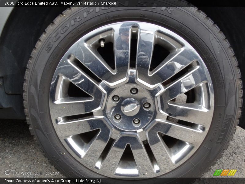 Vapor Silver Metallic / Charcoal 2008 Ford Edge Limited AWD