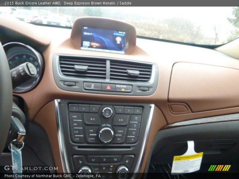 Dashboard of 2015 Encore Leather AWD