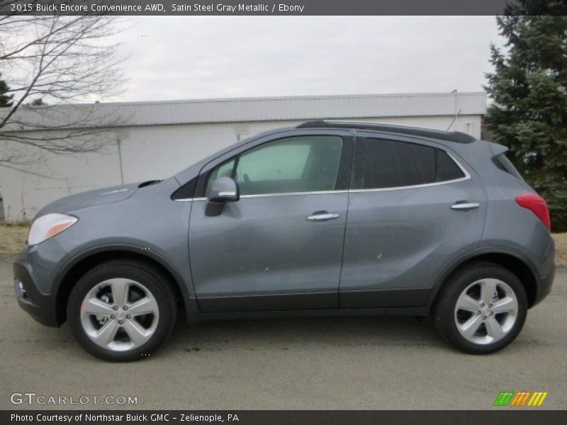 Satin Steel Gray Metallic / Ebony 2015 Buick Encore Convenience AWD