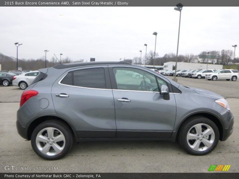 Satin Steel Gray Metallic / Ebony 2015 Buick Encore Convenience AWD