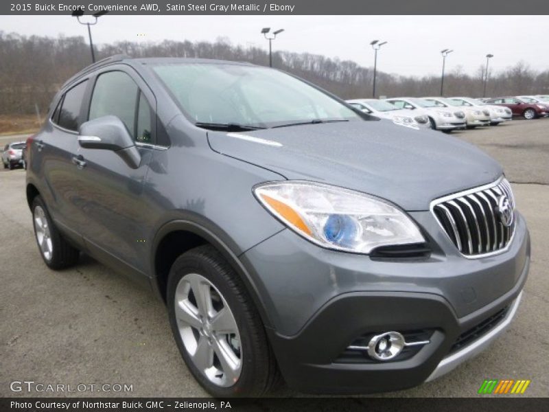 Satin Steel Gray Metallic / Ebony 2015 Buick Encore Convenience AWD