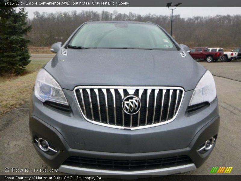 Satin Steel Gray Metallic / Ebony 2015 Buick Encore Convenience AWD