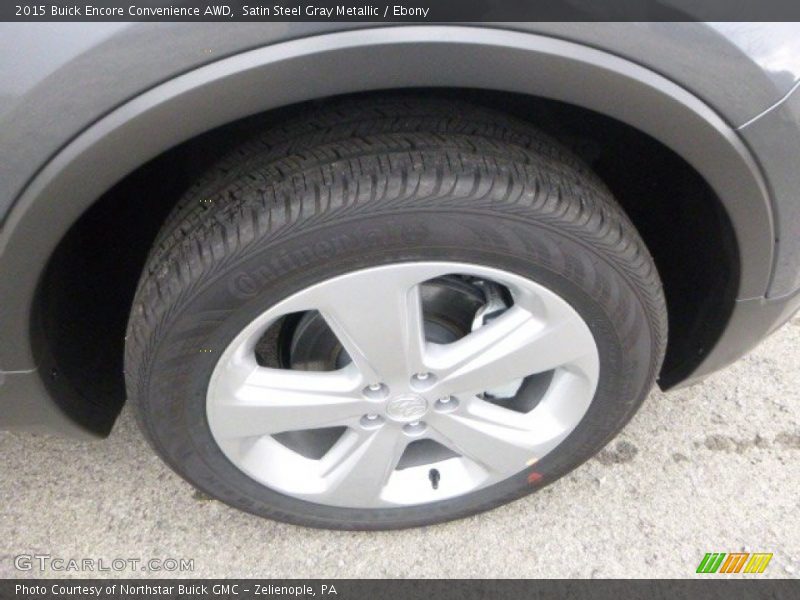 Satin Steel Gray Metallic / Ebony 2015 Buick Encore Convenience AWD