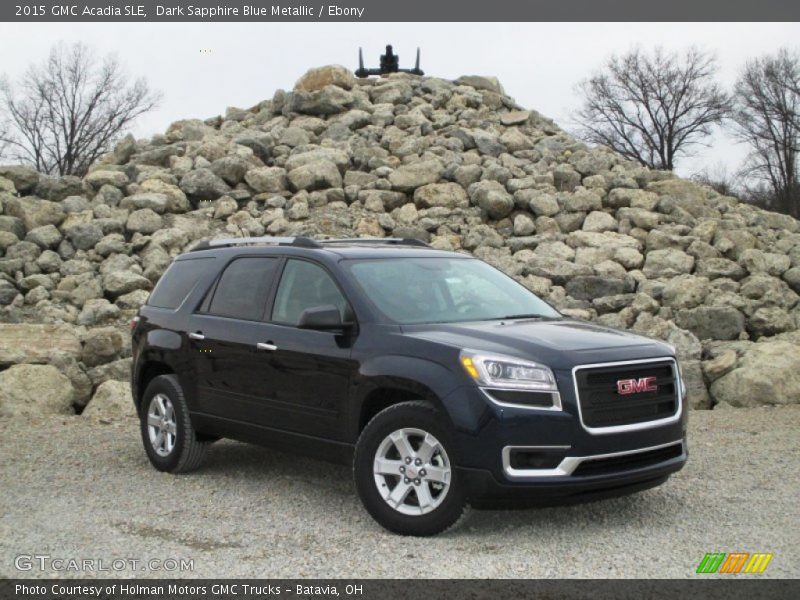 Dark Sapphire Blue Metallic / Ebony 2015 GMC Acadia SLE