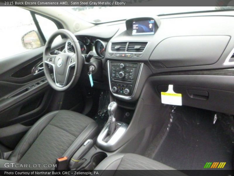 Satin Steel Gray Metallic / Ebony 2015 Buick Encore Convenience AWD