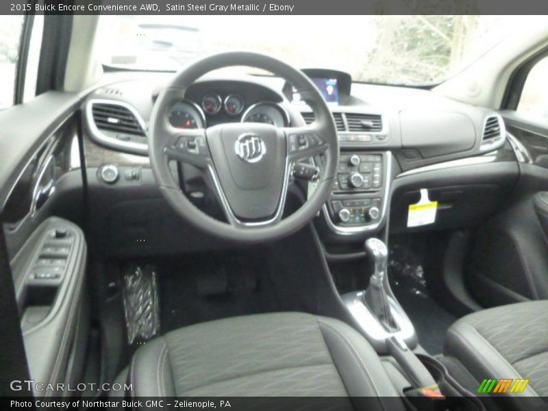 Satin Steel Gray Metallic / Ebony 2015 Buick Encore Convenience AWD