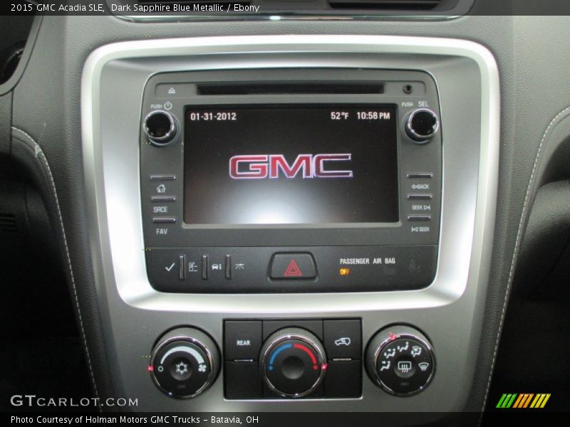 Dark Sapphire Blue Metallic / Ebony 2015 GMC Acadia SLE