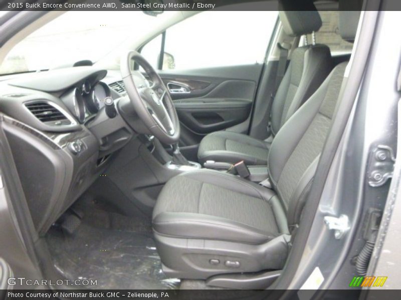 Satin Steel Gray Metallic / Ebony 2015 Buick Encore Convenience AWD