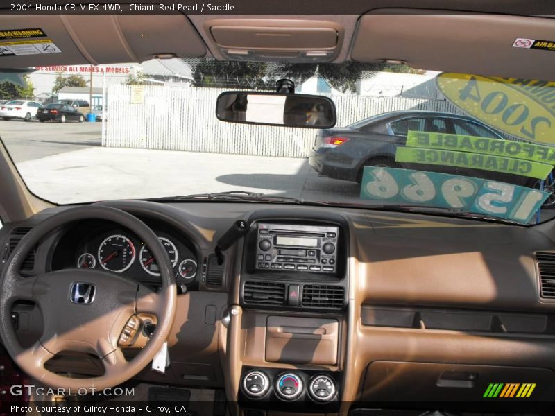 Chianti Red Pearl / Saddle 2004 Honda CR-V EX 4WD