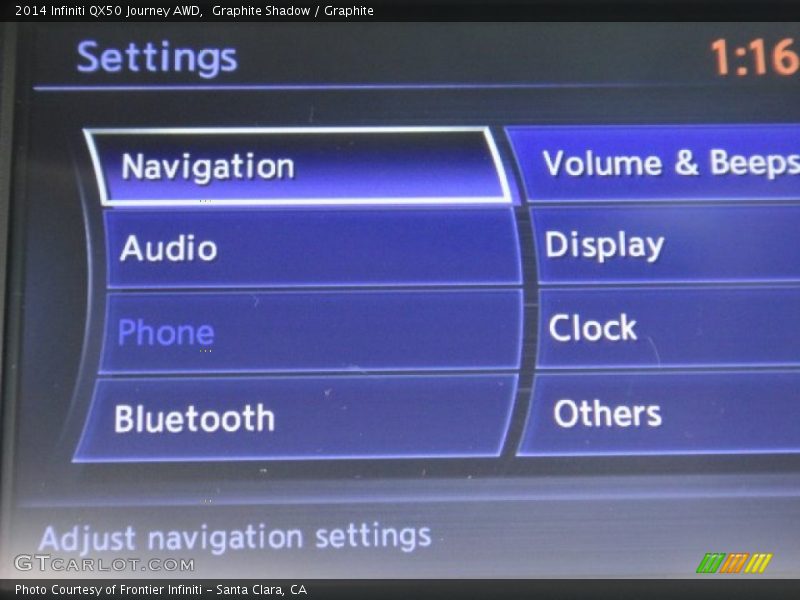 Graphite Shadow / Graphite 2014 Infiniti QX50 Journey AWD