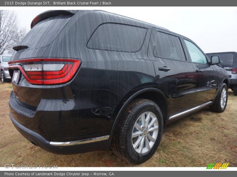 Brilliant Black Crystal Pearl / Black 2015 Dodge Durango SXT