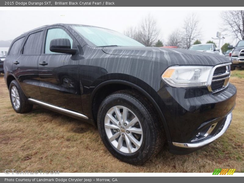 Brilliant Black Crystal Pearl / Black 2015 Dodge Durango SXT