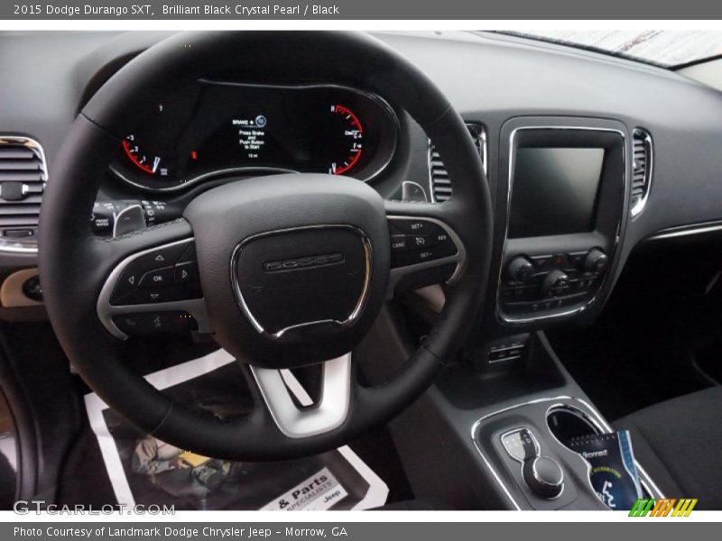 Brilliant Black Crystal Pearl / Black 2015 Dodge Durango SXT