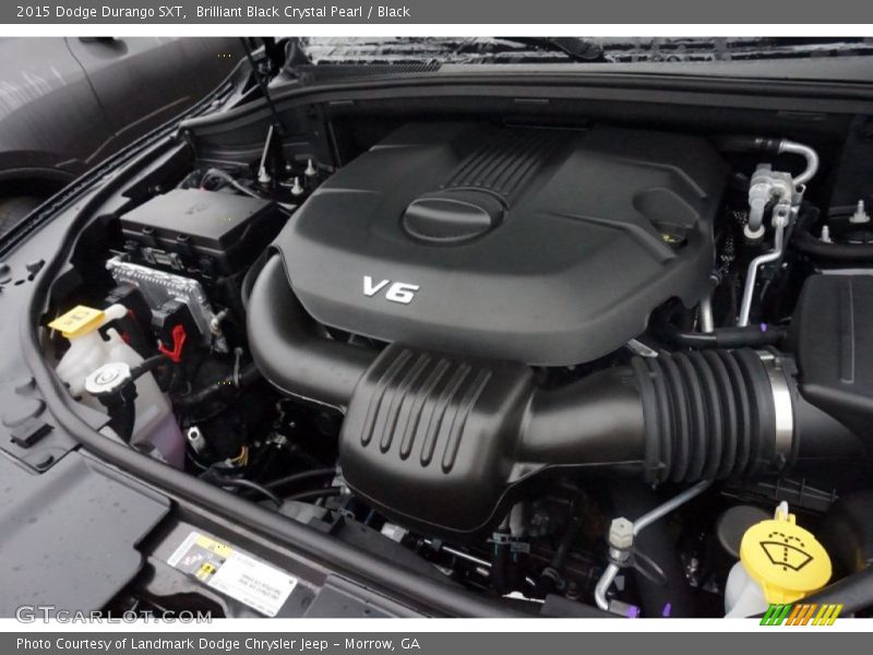 Brilliant Black Crystal Pearl / Black 2015 Dodge Durango SXT