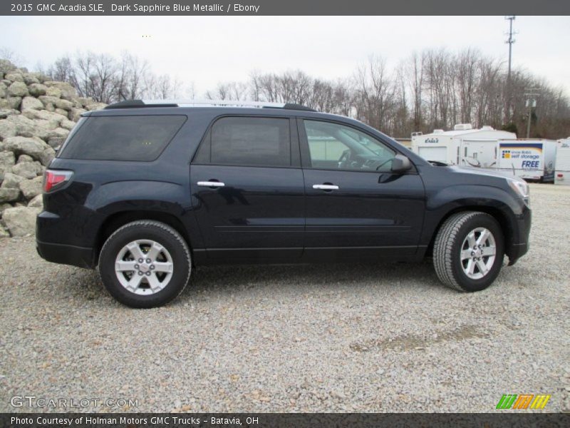 Dark Sapphire Blue Metallic / Ebony 2015 GMC Acadia SLE