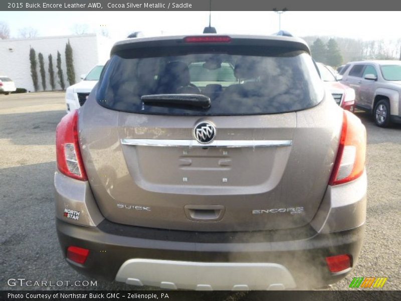 Cocoa Silver Metallic / Saddle 2015 Buick Encore Leather AWD