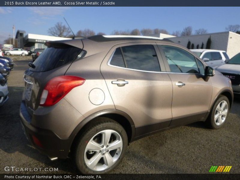 Cocoa Silver Metallic / Saddle 2015 Buick Encore Leather AWD