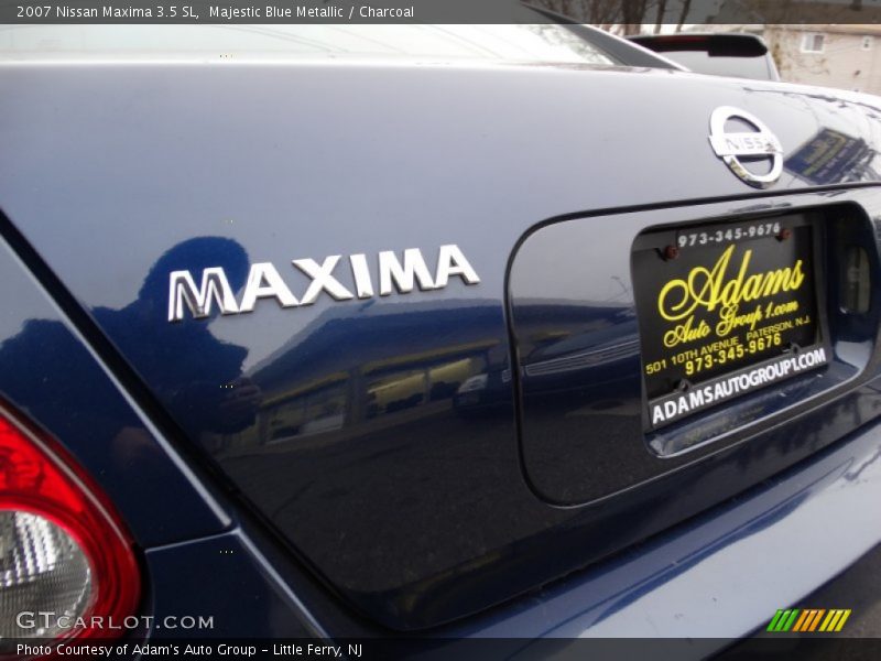 Majestic Blue Metallic / Charcoal 2007 Nissan Maxima 3.5 SL