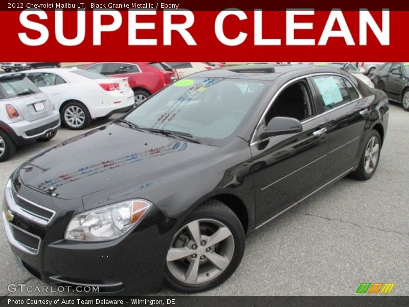 Black Granite Metallic / Ebony 2012 Chevrolet Malibu LT