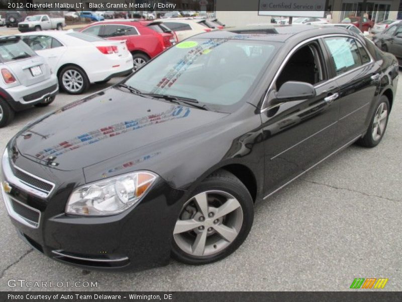 Black Granite Metallic / Ebony 2012 Chevrolet Malibu LT
