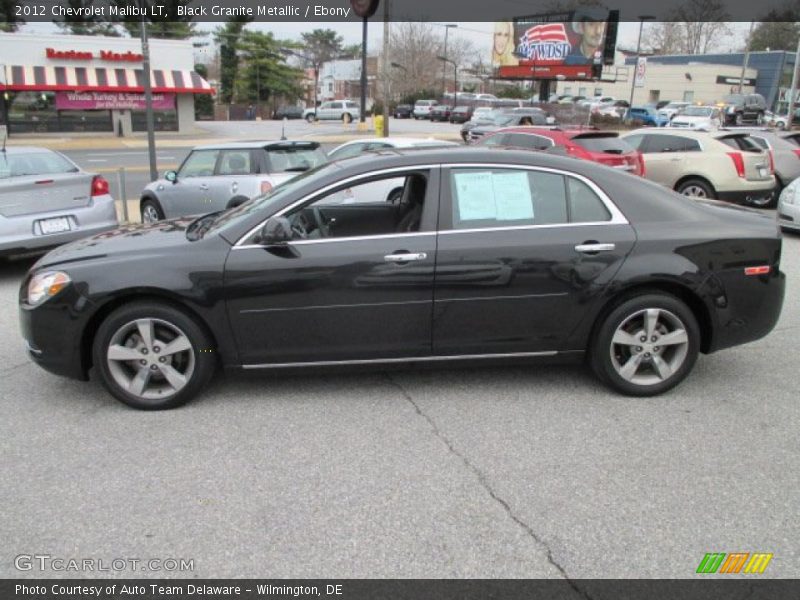 Black Granite Metallic / Ebony 2012 Chevrolet Malibu LT