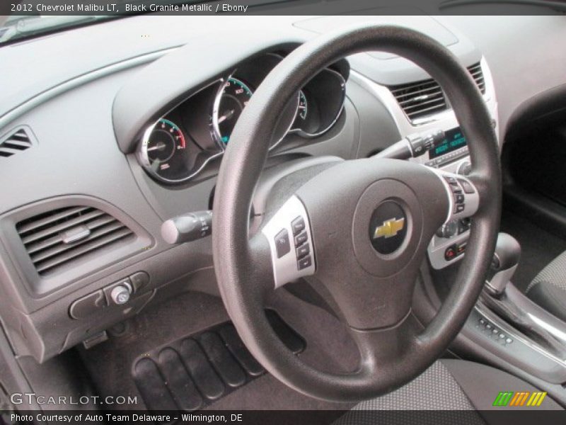 Black Granite Metallic / Ebony 2012 Chevrolet Malibu LT