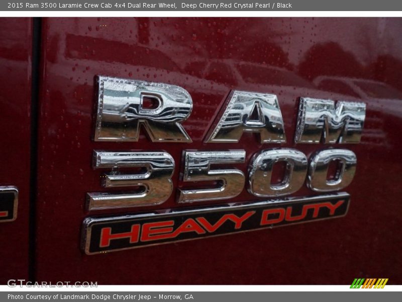 Deep Cherry Red Crystal Pearl / Black 2015 Ram 3500 Laramie Crew Cab 4x4 Dual Rear Wheel