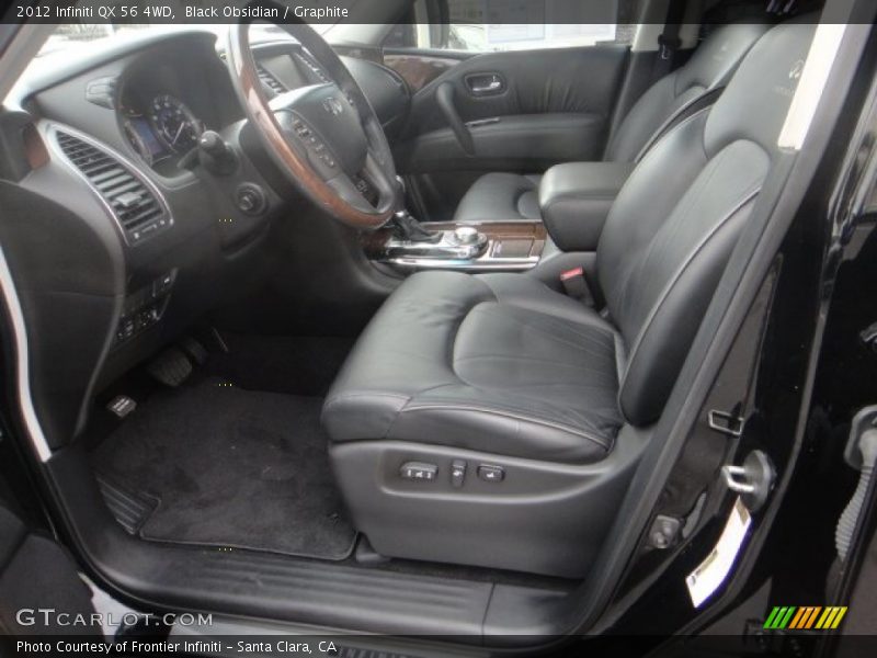 Black Obsidian / Graphite 2012 Infiniti QX 56 4WD