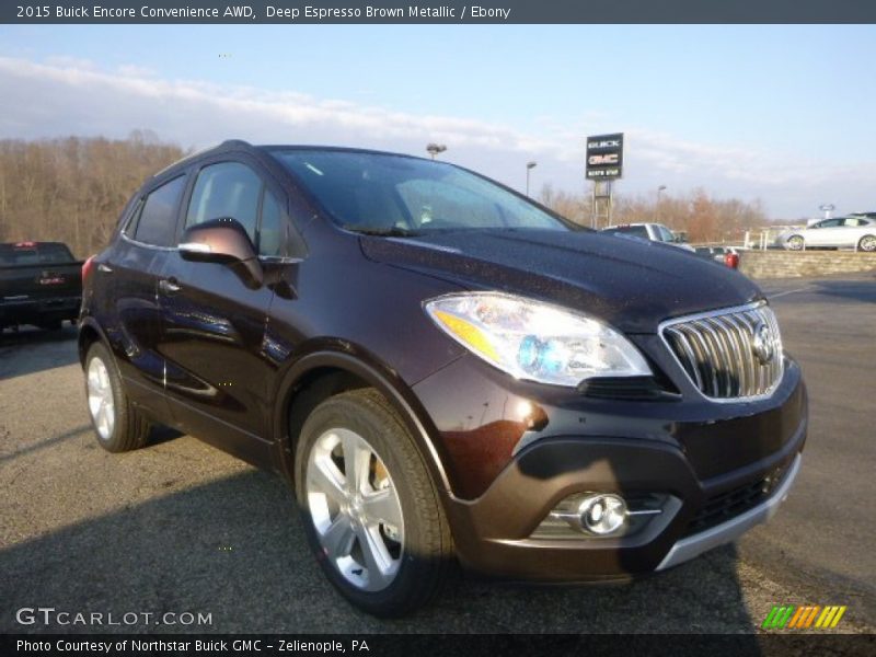 Deep Espresso Brown Metallic / Ebony 2015 Buick Encore Convenience AWD