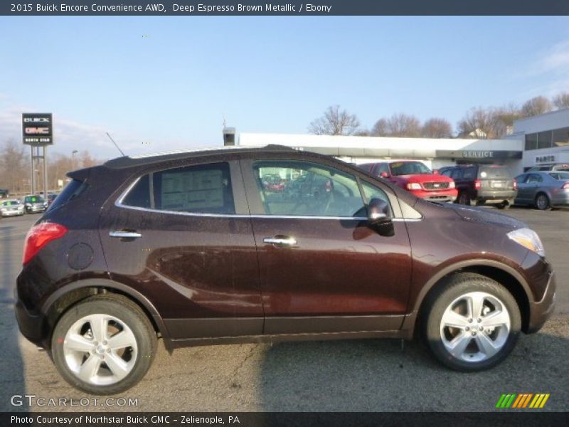 Deep Espresso Brown Metallic / Ebony 2015 Buick Encore Convenience AWD