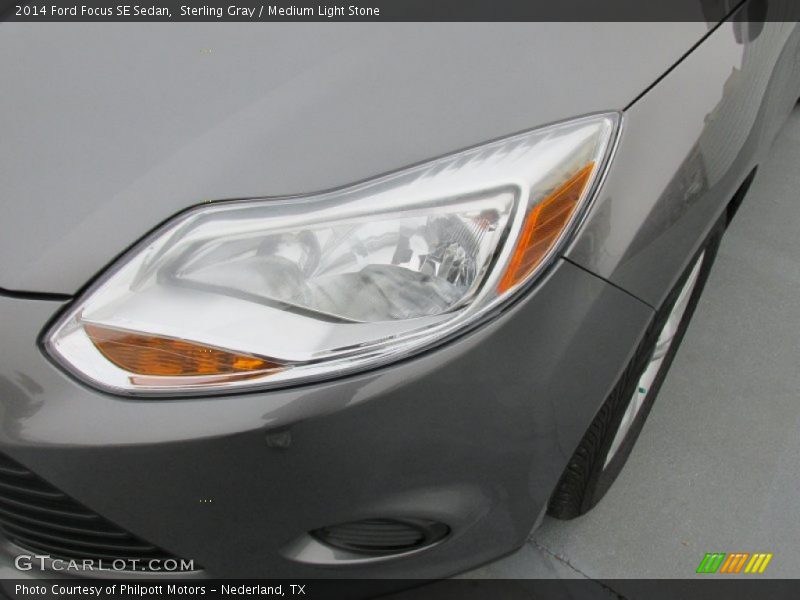 Sterling Gray / Medium Light Stone 2014 Ford Focus SE Sedan