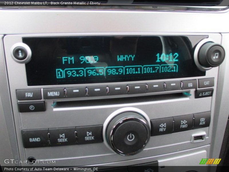 Black Granite Metallic / Ebony 2012 Chevrolet Malibu LT